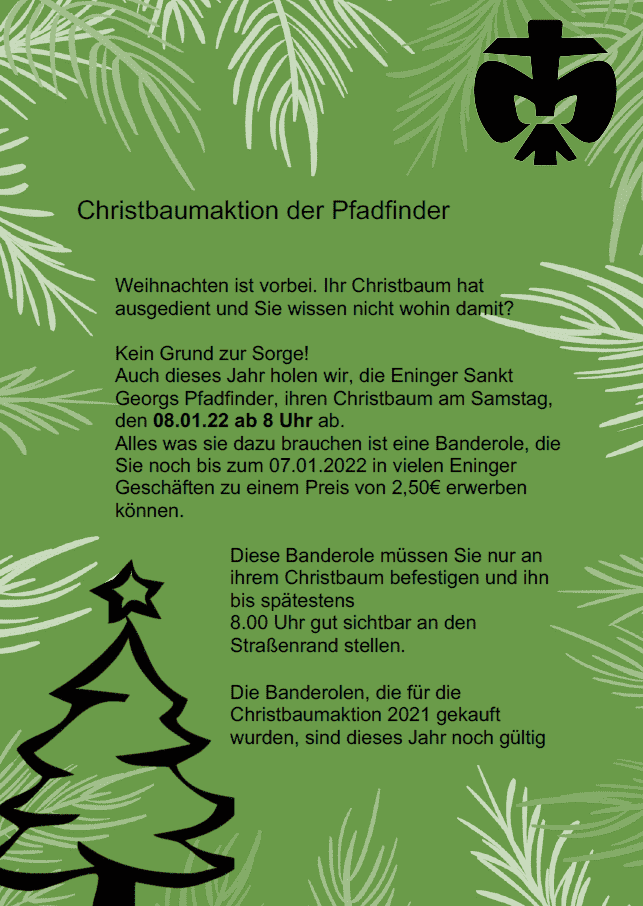 You are currently viewing Christbaumsammelaktion der Pfadfinder