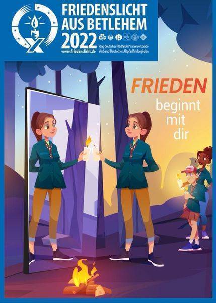 Plakat Friedenslicht 2022 - DPSG Eningen